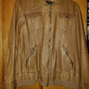 Faux leather jacket